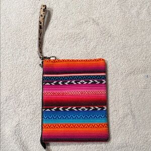 Colorful Patterned Clutch Bag